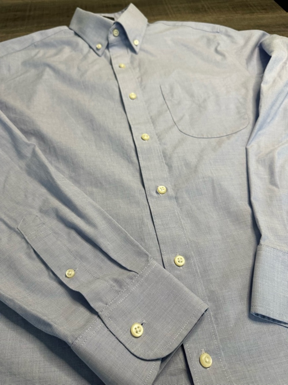 J. Crew Light Blue Casual Button-Down Dress Shirt Preppy - Slim Fit Medium - Picture 2 of 12